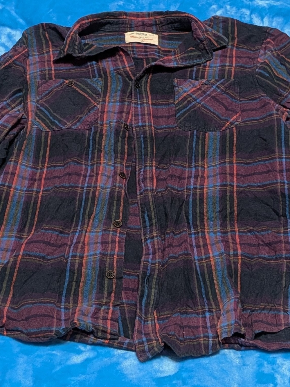 Plaid Button-Down Shirt
